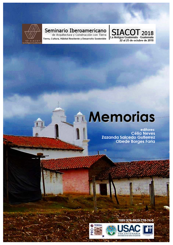 18º SIACOT Seminario Iberoamericano de Arquitectura y Construcción con Tierra "Tierra, cultura, hábitat resiliente e desarrollo sostenible"
